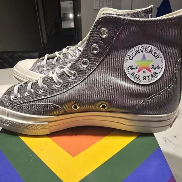 NEW 2024 Chuck 70 High Pride 2024 Converse Sneakers Chuck 70 A10214C SIZE 10 NEW - Picture 3 of 16